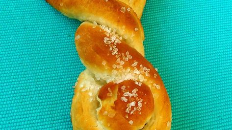 Bunny Pretzels Recipe | Allrecipes Bunny Pretzels, Soft Pretzels Recipe, Pretzel Recipe, Soft Pretzel Recipe, Pretzel Shape, Homemade Pretzels, Homemade Soft Pretzels, Pretzels Recipe, Soft Pretzels