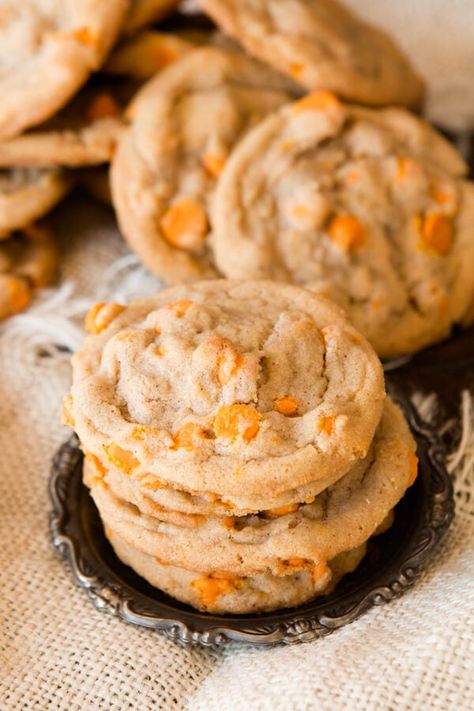 Pumpkin Spice Cookie Recipe, Pumpkin Chip, Oh Sweet Basil, Pumpkin Spice Cookies, I Am Baker, Pumpkin Chocolate Chip Cookies, Fall Gathering, Cinnamon Chips, Sweet Basil