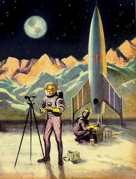 Arte Pulp, Art Spatial, Space Suits, Alien Life, Science Fiction Illustration, Classic Sci Fi, Pulp Art, Vintage Space, Science Fiction Art