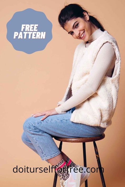 Discover an extensive collection of complimentary sewing patterns sourced globally at doiturselfforfree.com. Craft exquisite items for individuals of all ages, including children, babies, men, women, and even home decor—all at no cost. Access these free patterns conveniently in PDF format. Free Vest Sewing Pattern, Jacket Sewing Patterns For Women, Vest Sewing Pattern Free, Vest Patterns For Women Sewing, Free Vintage Sewing Patterns, Sewing Vest, Diy Womens Clothes, Diy Vest, Couture 2024