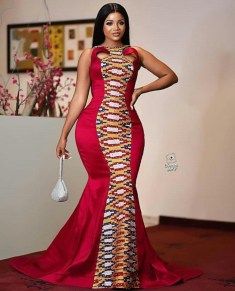 Beautiful Ghanaian Bride in White and Kente Train Wedding Gown | Clipkulture | Clipkulture Kente Styles For Engagement, Africa Wedding, African Party Dresses, Ankara Long Gown Styles, Kente Dress, African Designs, Kente Styles, Ankara Gown Styles, African Wear Dresses