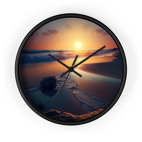 Are you looking for a stunning and functional piece to elevate your coastal-themed space? The Sunset Beach Wall Clock could be just what you need! With its captivating ocean theme, vibrant tropical sunset imagery, and nautical style, this clock isn’t just about telling time—it’s about bringing the beach to your home. Let's explore why this charming piece is the perfect addition to your decor and makes a thoughtful gift for ocean lovers.... http://discoveringlifellc.com/2024/09/30/embrace-the... Tropical Sunset, Elegant Vases, Statement Lighting, Nautical Style, Ocean Theme, Telling Time, Ocean Lover, Cozy Throws, Ocean Themes