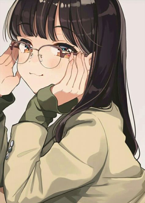 Anime Black Hair, Chibi Girl, Animation Art Character Design, Girls With Glasses, 영감을 주는 캐릭터, Anime Drawings Boy, Cute Anime Pics, Girl Drawing, Anime Love