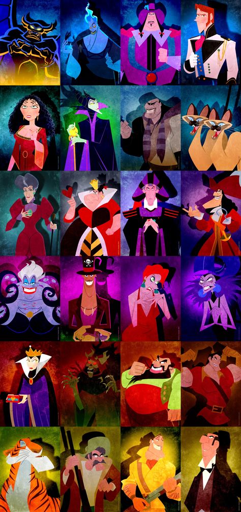 Disney Villains mix Underrated Disney Villains, Animated Villains, Disney Collage, Twisted Wonderland, Disney Villains, Disney Animation, Animated Movies, Kiss, Collage