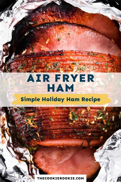 Cook A Ham, Easy Ham Recipes, Air Fryer Ham, Holiday Ham Recipes, Ham Recipes Baked, Whole Ham, Beef Recipe Instant Pot, Food Thanksgiving, Holiday Ham