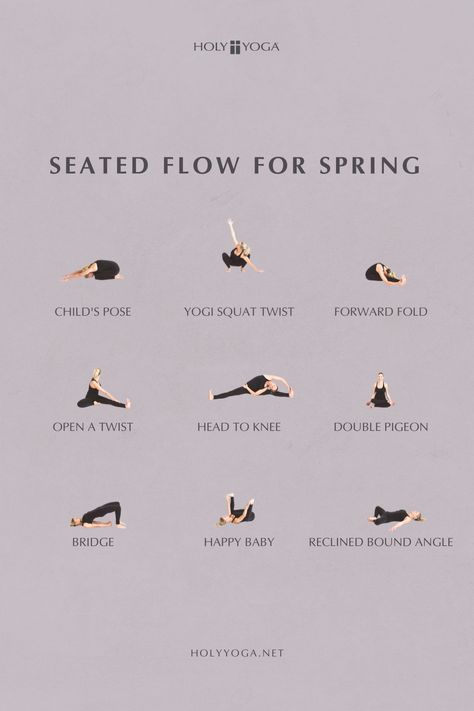 Spring Yin Yoga Sequence, Solar Eclipse Yin Yoga, Spring Yoga Quotes, Spring Equinox Yoga Sequence, Spring Yoga Sequence, Yin Yoga Flow, Gentle Yoga Flow Sequence, Beginner Yoga Flow, Sitting Yoga