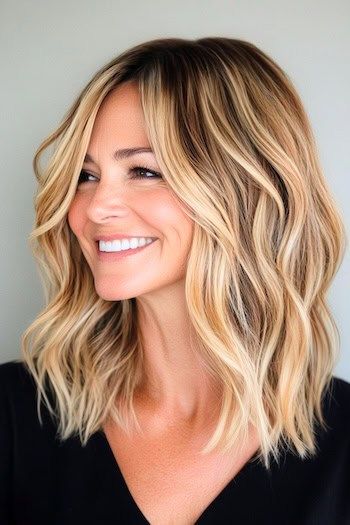 Save this pin for the best low-maintenance haircuts for thick hair. Meet the long wavy bob - the style that screams modern and chic without even trying. This cut lets you keep the volume of thick hair while ditching any heavy, weighed-down feel. Lob Thick Wavy Hair, Lob For Thick Wavy Hair, Lobs For Thick Hair, Wash And Wear Haircuts For Thick Hair, Long Bob For Thick Hair, Short Hairstyles Curtain Bangs, Bob Haircut Without Bangs, Asian Bridal Hairstyles, Long Hairstyles Male