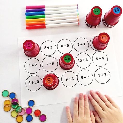 Multiplication Fun, Worksheet Math, Worksheet For Preschool, Wall Hanging Ideas, Addition Activities, Math Interactive, Math Crafts, Hanging Ideas, Kindergarten Learning Activities