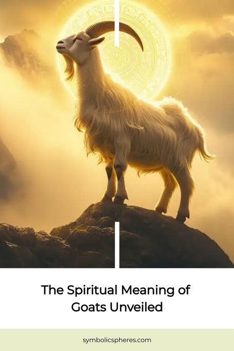 Tapping into the mystical realm of goat symbolism reveals a world of abundance and inner wisdom, but what secrets lie beyond the surface? Goat Symbolism, Goat Horns, Power Animal, Animal Symbolism, Art And Literature, Your Spirit Animal, Inner Wisdom, Spiritual Meaning, Animal Totems