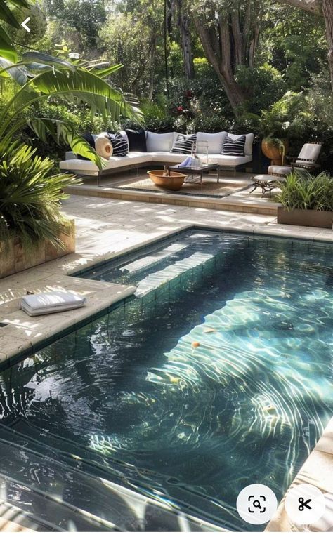 Small Backyard Pool Ideas, Pool Garage, Small Backyard Pool, Backyard Pool Ideas, Cabinets Bedroom, Tattoo Garden, Swimming Wear, Garden Tattoo, Swim Skort