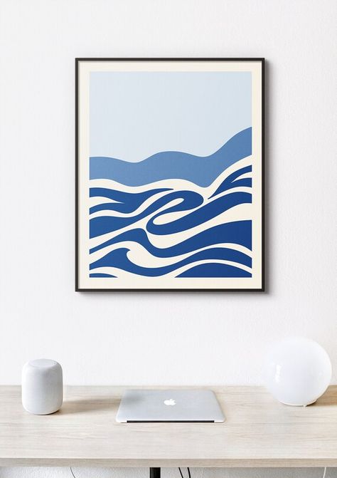 Sea Inspired Art, Matthew Lawrence, Surf Art Print, Ocean Wave Wall Art, Ocean Waves Art, Water Print, Wall Art Coastal, Abstract Art Diy, Beach Wave