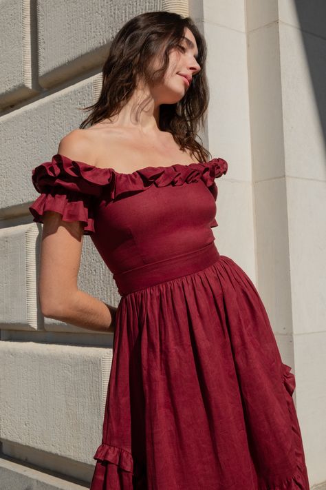 Maroon homecoming dress