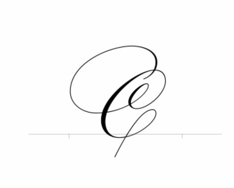 Cursive C Tattoo, C Cursive, Cursive C, Letter C Tattoo, Monogram Tattoo, Handwriting Examples, Pretty Writing, Cursive Tattoos, C Tattoo