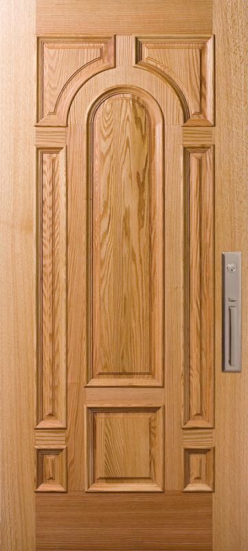 Panel Wooden Door Design, Panel Doors Wooden, Wood Panel Door Design, Single Main Door Designs, Panel Door Design, Craftsman Front Doors, Raj Kumar, Single Door Design, Main Entrance Door Design