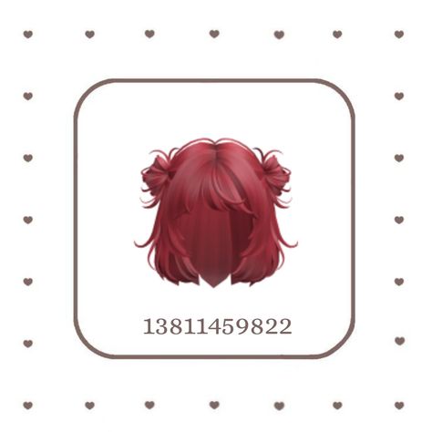 Brookhaven Codes, Roblox Hair, Hair Codes, Code Roblox, Roblox Code, Roblox T-shirt, Roblox 3, Girls With Red Hair, Aesthetic Roblox Royale High Outfits