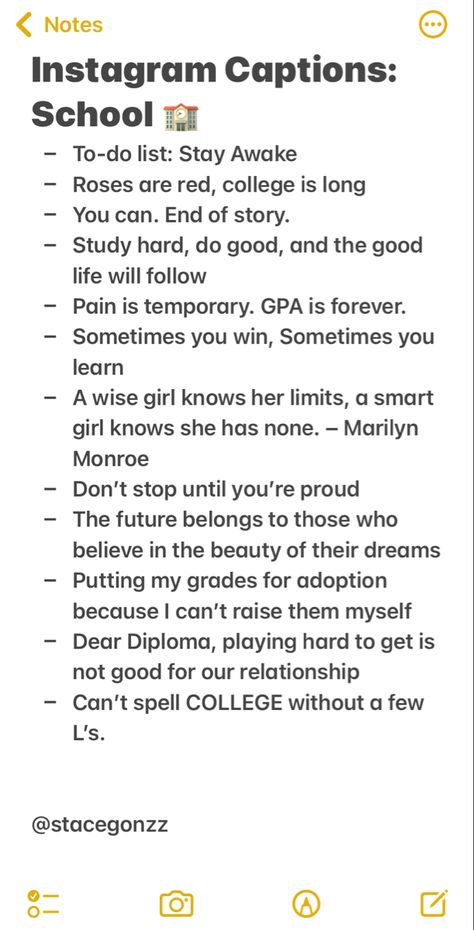 School Instagram captions Instagram School Captions, School Bio Instagram, Study Bio Instagram, First Day Of School Captions Instagram, University Captions For Instagram, Study Captions Instagram, School Captions For Instagram, Ig Notes Ideas Funny, School Instagram Captions