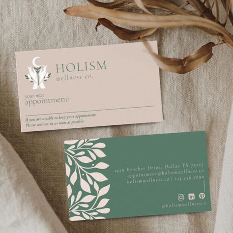 Elegant Hands, Appointment Card, Stylish Business Cards, Inner Balance, Appointment Cards, Healing Hands, Modern Business Cards, Holistic Wellness, Health Wellness