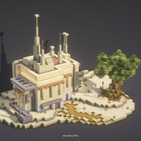 Minecraft Star Wars House, Minecraft Starwars, Desert Buildings Minecraft, Minecraft Star Wars Base, Minecraft Star Wars Builds, Star Wars Minecraft, Minecraft Solarpunk, Minecraft Star Wars, Minecraft Space Station