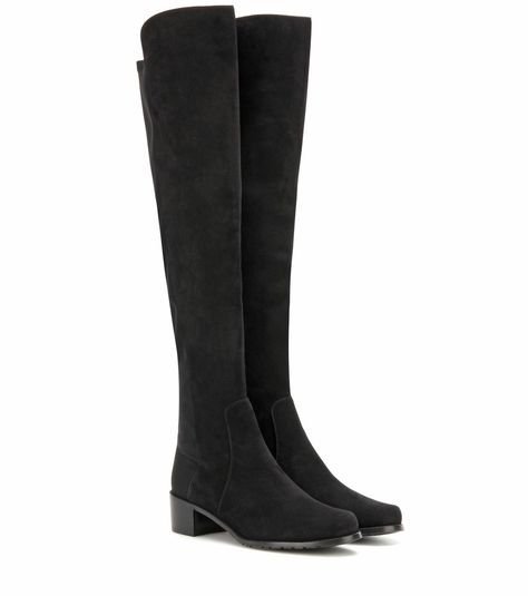 Stuart Weitzman Lowland, T Shirt Crop Top, Designer Pumps, Suede Boots Knee High, Evening Shoes, Stuart Weitzman Shoes, Fall Shoes, Soft Black, Over The Knee Boots