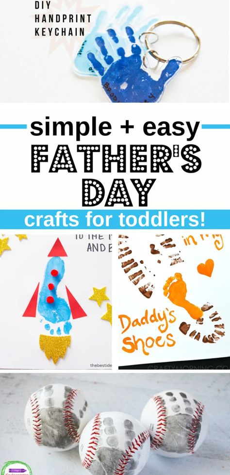 Fathers Day Crafts For Toddlers Diy, Diy Father's Day Crafts, Easy Fathers Day Craft, Fathersday Crafts, Fathers Day Art, Footprint Crafts, Crafts For Toddlers, Diy Father's Day Gifts, Diy Toddler