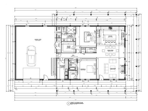 Open Concept Fireplace, Barndominium Floor Plans With Loft, 2 Bedroom Barndominium Floor Plans, 2 Bedroom Barndominium, Floor Plans With Loft, Unique Barndominium, Barndominium With Loft, Fireplace Storage, Rv Barn