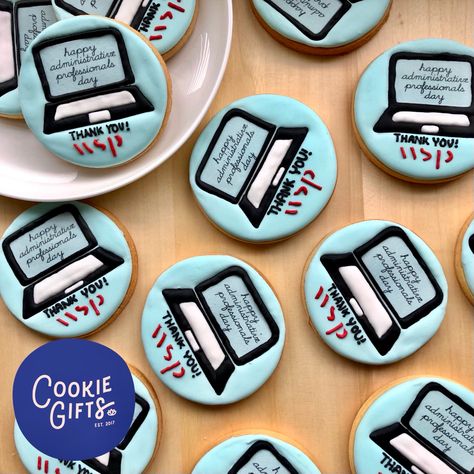 Administrative Professionals Day Cookies, Admin Professionals Day, Administrative Professionals Day, Admin Day, Cookies Design, Secretary's Day, Administrative Professional Day, Decorated Sugar Cookies, Cookie Gifts