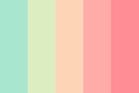 Colour Palate Pastel, Pastel Vintage Color Palette, Retro Pastel Color Palette, Rainbow Pallete Colour Palettes Pastel, Pastel Colure Pallet, Rose Gold Wedding Table, Design Websites, Pastel Colour Palette, Color Palette Pink