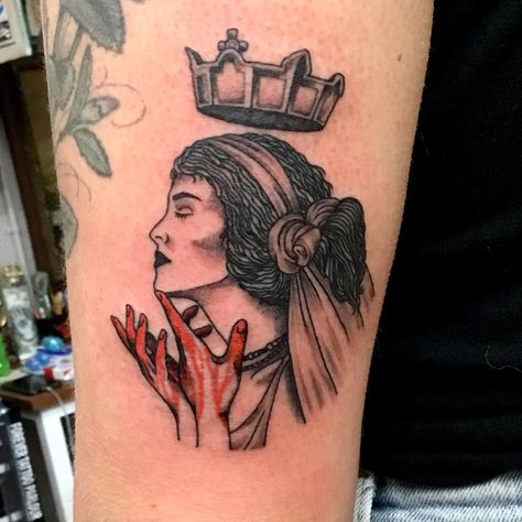 Lady Macbeth Tattoo, Macbeth Tattoo, Neat Tattoos, Lady Macbeth, Milwaukee Wisconsin, Milwaukee, Portrait Tattoo, Wisconsin, Tatting