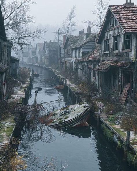 Avoiding People, Sunken Boats, Abandoned City, Abandoned Village, Abandoned Town, Derelict Buildings, Ruined City, Abandoned Things, Abandoned Ships