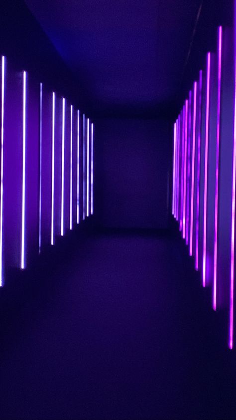 #aesthetic #purple #light Orange Lighting Aesthetic, Electric Purple Aesthetic, Purple Ceiling, Om Symbol Wallpaper, Dark Basement, Purple Lights, Theatre Inspiration, Stage Curtains, Purple Lighting