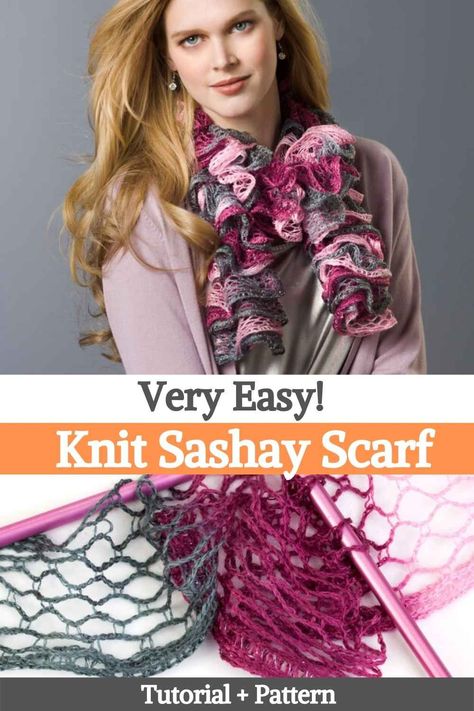 Ruffle Scarf Crochet Pattern, Diy Ruffle Scarf, Ribbon Yarn Scarf, Sashay Yarn Projects, Sashay Crochet, Sashay Scarf, Ruffle Yarn, Sashay Yarn, Crochet Ruffle Scarf