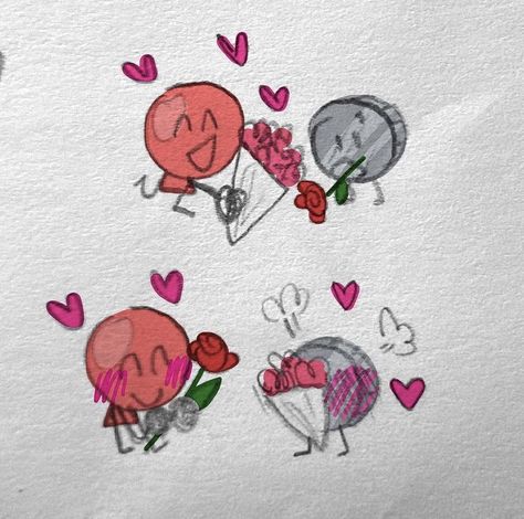 Nickel X Balloon Inanimate Insanity, Inanimate Insanity Nickel X Balloon, Nickel X Balloon Ii, Balloon X Nickel, Nickloon Inanimate Insanity, Bfdi Ships, Bfb Ships, Nickel Ii, Cursed Objects