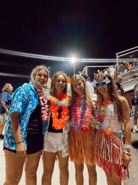 Beach Out Football Theme, Preppy Football Game, Hawaii Night, Vsco Theme, Football Season Outfits, Hs Football, Theme Nights, Preppy Vsco, Season Outfits