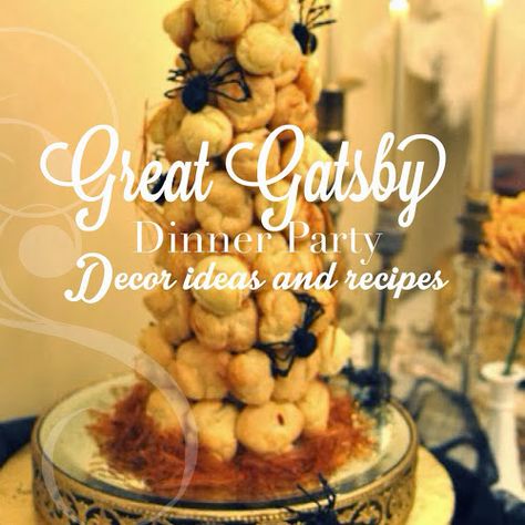 Great Gatsby dinner party, decor, recipes and a photo booth on Centerpiece Wednesday Great Gatsby Dinner Party, Gatsby Dinner Party, Decorating Painting, Dinner Party Decor, Event Planning Inspiration, Brand Influencer, Planner Diy, Great Gatsby Wedding, Holiday Favorite Recipes