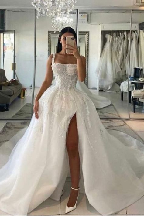 Wedding Dresses Fairy, Wedding Dress Under 500, High Waist Wedding Dress, Dress Guest Wedding, Guest Wedding Dress, Dresses Fairy, Wedding Dresses Under 500, Wedding Fancy, Glam Wedding Dress