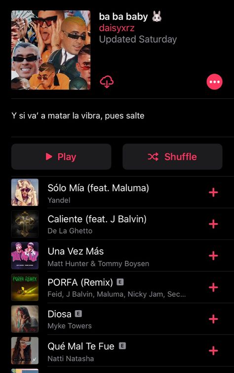 #badbunny #cover #reggaeton #playlist #playlistideas #spanish #jbalvin #nattinatasha Playlist Covers Reggaeton, Reggaeton Playlist Cover, Spanish Music Playlist Cover, Spanish Spotify Playlist Covers, Spanish Playlist Names, Spanish Music Playlist, Reggaeton Playlist, Spanish Playlist, Happy Playlist