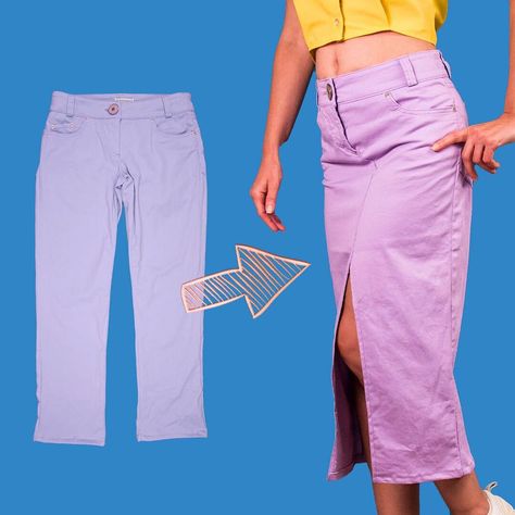 How To Make A Skirt, Make A Skirt, Skirt Trousers, How To Make Skirt, A Skirt, How To Sew, Skirt Fashion, Pencil Skirt, Trousers