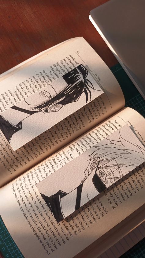 Jujutsu kaisen bookmark Aesthetic Anime Bookmarks, Bookmark Jujutsu Kaisen, Jujutsu Kaisen Doodle Art, Jujutsu Kaisen Gift Ideas, Jujutsu Kaisen Diy Crafts, Hand Made Bookmark, Bookmarks Handmade Anime, Gojo Bookmark, Jujutsu Kaisen Doodle