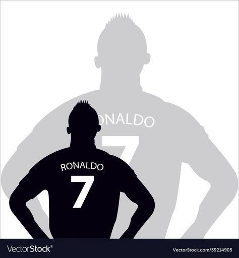 Ronaldo Silhouette, Cristiano Ronaldo Hairstyle, Vector Silhouette, Black Edition, Cristiano Ronaldo, Being Used, Ronaldo, Human Silhouette, Vector Free