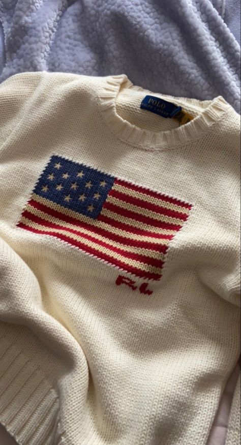 Ralph Lauren American Flag Sweater, Ralf Loren, Diesel Bag, Flag Sweater, Knitwear Inspiration, American Flag Sweater, Classy Fits, Classy Outfits Men, Knit Wear