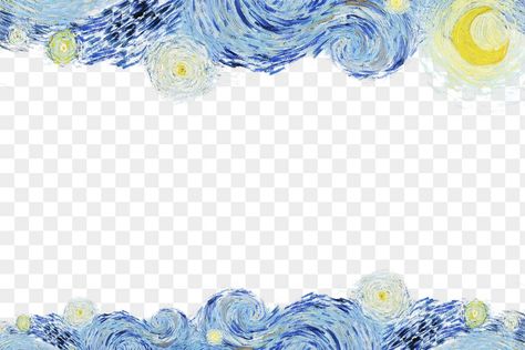 Metamorphosis Art, فنسنت فان جوخ, Png Border, Notebook Cover Design, Arte Van Gogh, The Starry Night, Art Journal Therapy, Van Gogh Art, Starry Night Van Gogh