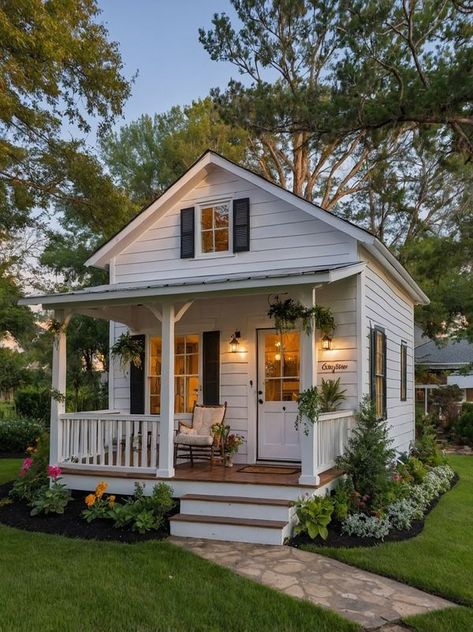 Tiny Home Renovations, Cute Small Homes, Mini Houses Tiny Homes, Tiny Home Aesthetic, Tiny House Aesthetic, Small Cute House, Small Home Designs, Cute Tiny House, Principles Of Interior Design