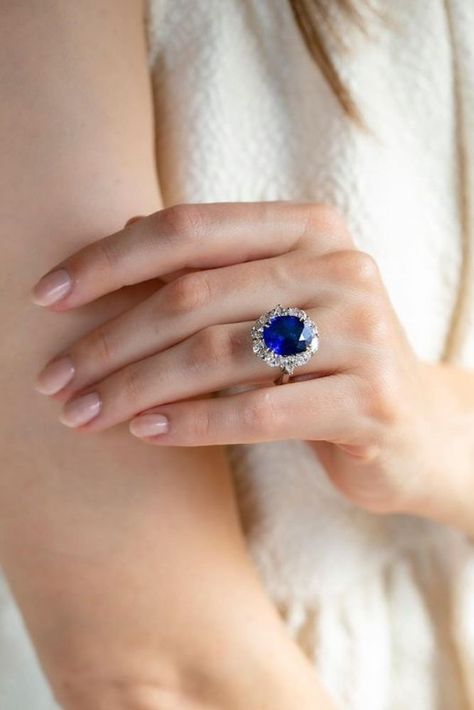 sapphire engagement rings diamond halo Unique Engagement Rings Sapphire, Bride Ring, White Gold Sapphire Ring, Sapphire Engagement Rings, Blue Engagement Ring, Gold Sapphire Ring, Cool Wedding Rings, Sapphire Wedding Band, Gorgeous Engagement Ring