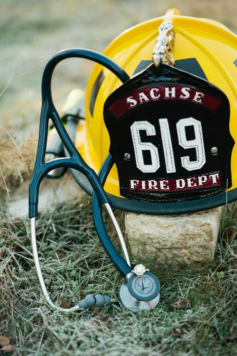 Firefighter and Physician Assistant Winter Engagement Photo By Tucker Images. Arbor Hills Nature Preserve, Plano, Tx. Meridith and Zane. Firefighter And Nurse Engagement Photos, Fireman And Nurse Engagement Pictures, First Responder Photography, Firefighter Couple Pictures, Firefighter Engagement Pictures, Nurse Picture, Firefighter Couple, Firefighter Engagement, Firefighter Wedding