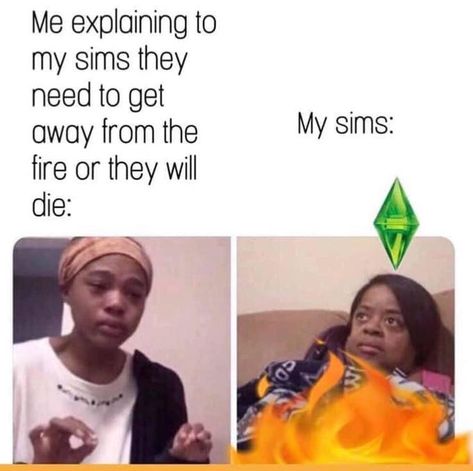 me explaining to my mom Sims 3 Meme, Sims4 Memes, The Sims Funny, Funny Sims, Sims Funny, Sims Memes, My Sims, Gaming Memes, Oui Oui