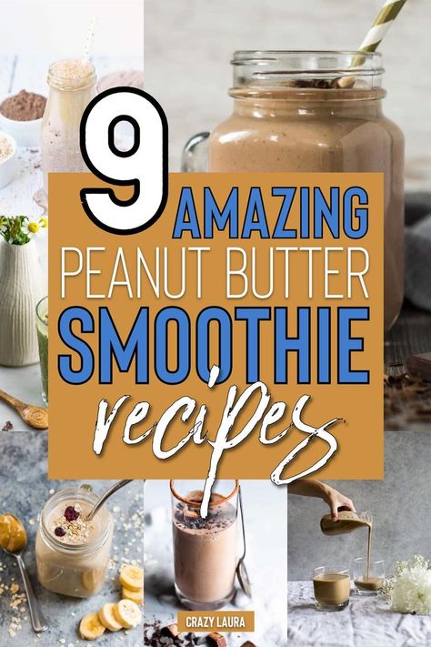 Check out these easy peanut butter smoothie recipes for ideas next time the blender is out! Peanut Butter Shake Healthy, Ninja Blender Recipes Smoothies, Peanut Butter Smoothie Recipes, Ninja Smoothie Recipes, Peanut Butter Powder Recipes, Blender Recipes Smoothies, Peanutbutter Smoothie Recipes, Peanut Butter Shake, Smoothies Vegan