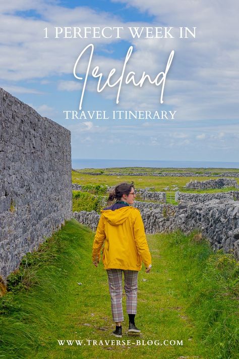 How to Plan the Perfect 1 Week Trip in Ireland || Thankfully as a relatively small island, Ireland can easily be explored in one week. Although you could see all four corners of the island in one week, this 7-day Ireland itinerary is designed to explore the north and west of the island. How to See The Best of Ireland in One Week. One Week Itinerary, Best Of Ireland, Ireland Itinerary, Aran Islands, Western Europe, Small Island, Galway, Ireland Travel, Four Corners