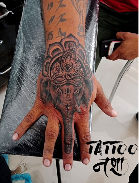 Lord Ganesha Tattoo, Elephant Tattoo On Hand, Tattoo On Hand, Free Hand Tattoo, Ganesha Tattoo, God Tattoos, Hand Tattoos For Women, Stylist Tattoos, Elephant Tattoo