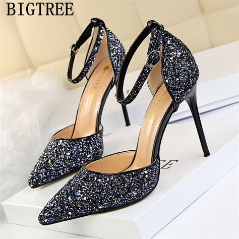 Summer Legs, Sequin Sandals, Stunning Heels, Sequin Heels, Sequin Shoes, Bling Sandals, Wedding Pumps, Basic Heels, Floral Heels