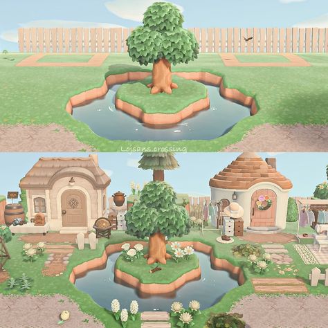 Direct • Instagram Acnh Gyroid Garden Ideas, Animal Crossing Custom Path, Acnh Gyroid, Gyroid Farm Acnh, Gyroid Garden Acnh, Acnh Fauna House, Acnh Happy Home Paradise Fairy Tale, Concrete Path, Sims House Design